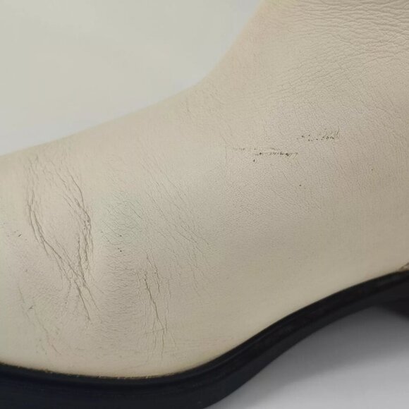 Ugg Women's Emmeth Chelsea White Jasmine Leather Boots Size 9 US - Picture 11 of 12